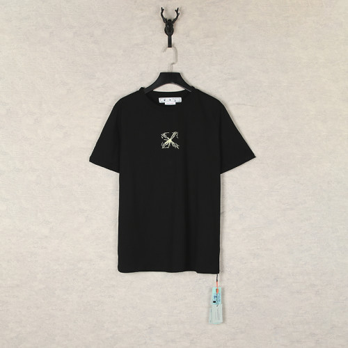 [buy more save more]Chest logo arrow back ink splash short-sleeved T-shirt