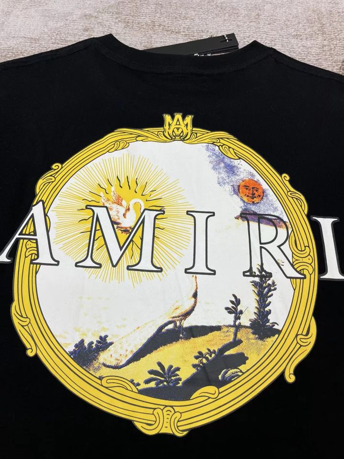 Sun peacock print tee 2 colors