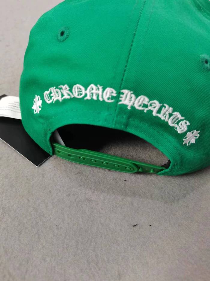 embroidered logo flat brim cap