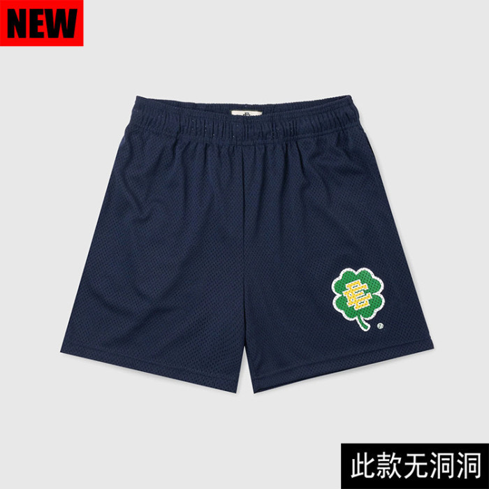 Clover E logo shorts green navy blue