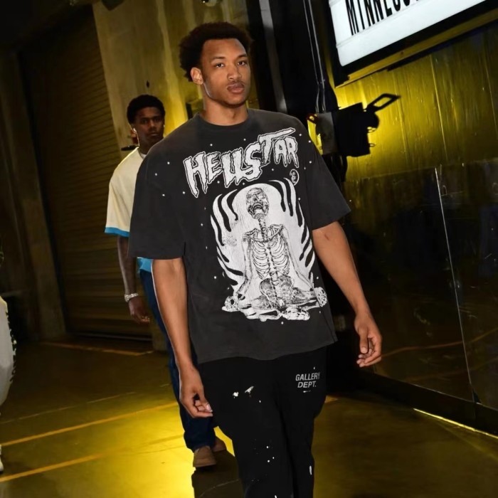 Skull corrosion slogan printed tee