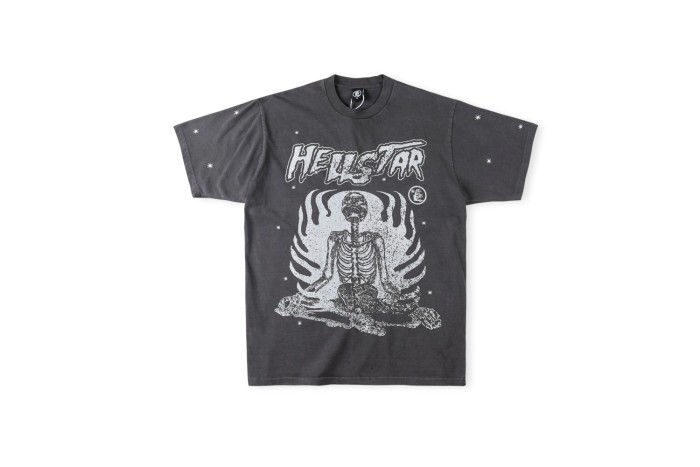 Skull corrosion slogan printed tee