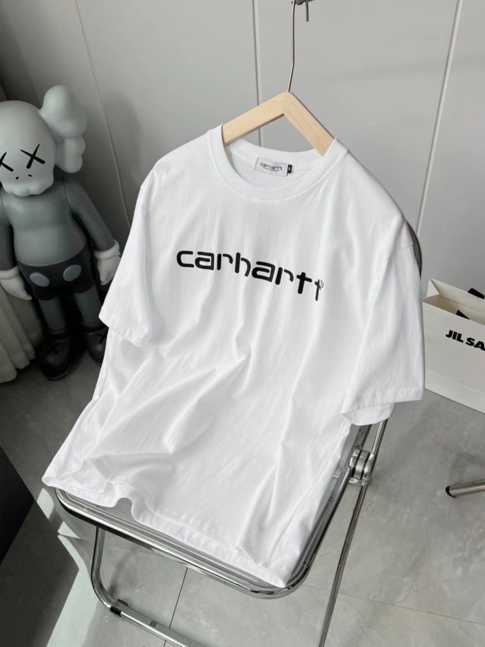 Classic cursive letter print tee 2 colors