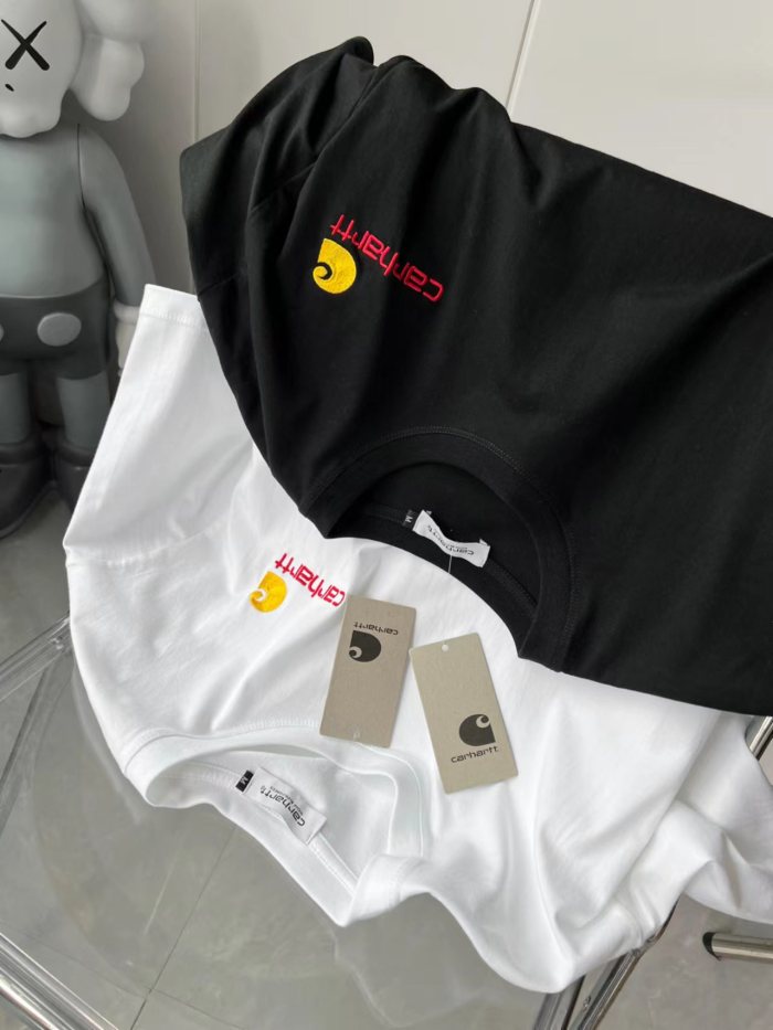 Gold standard letter embroidery logo tee 2 colors