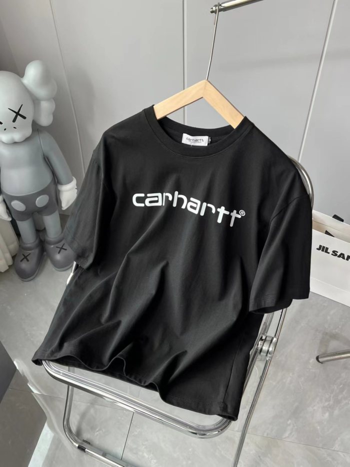 Classic cursive letter print tee 2 colors