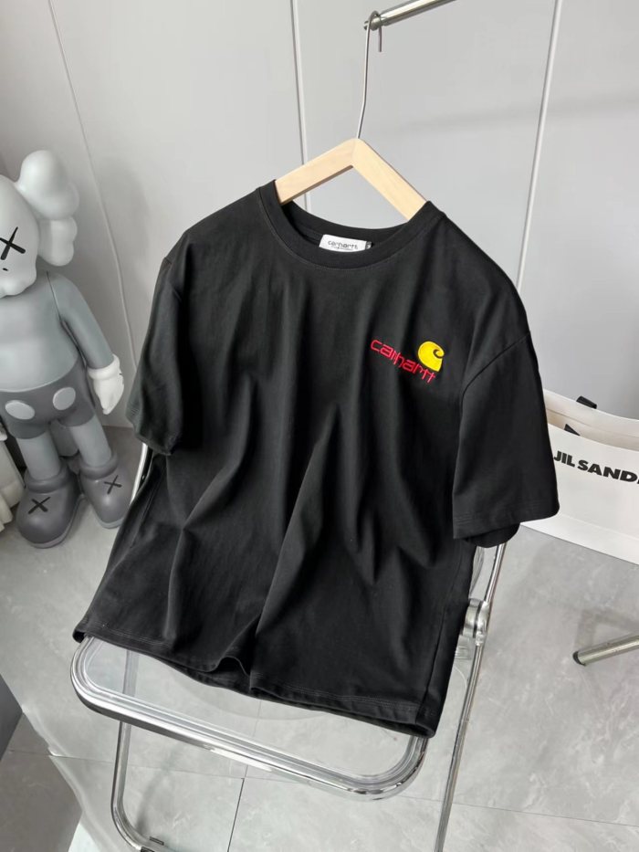 Gold standard letter embroidery logo tee 2 colors