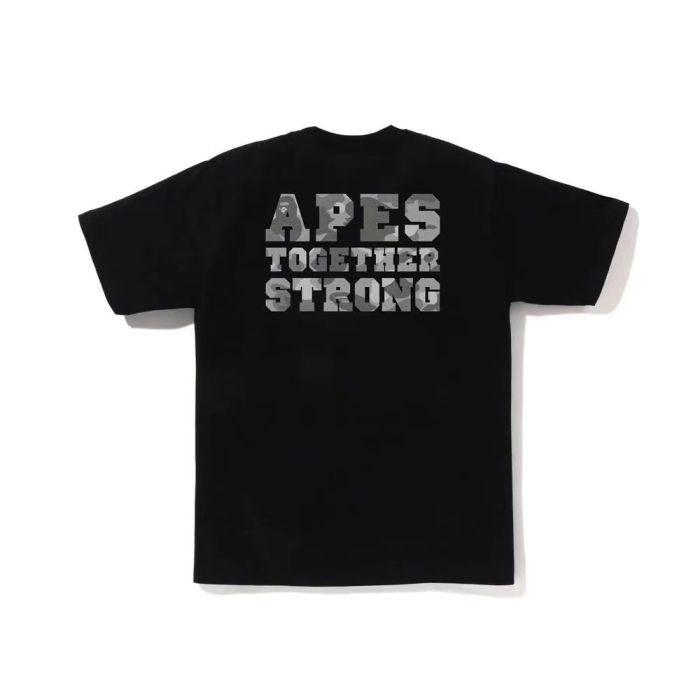 Blue honeycomb camouflage ape head tee 4 colors