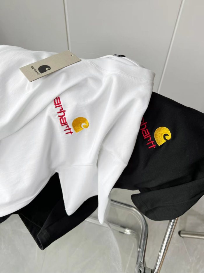 Gold standard letter embroidery logo tee 2 colors