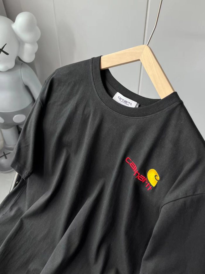 Gold standard letter embroidery logo tee 2 colors