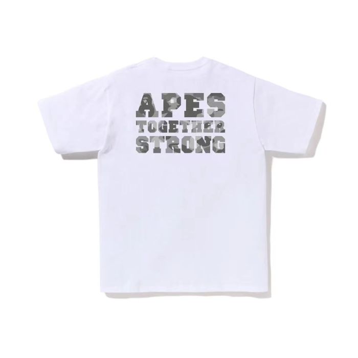 Blue honeycomb camouflage ape head tee 4 colors