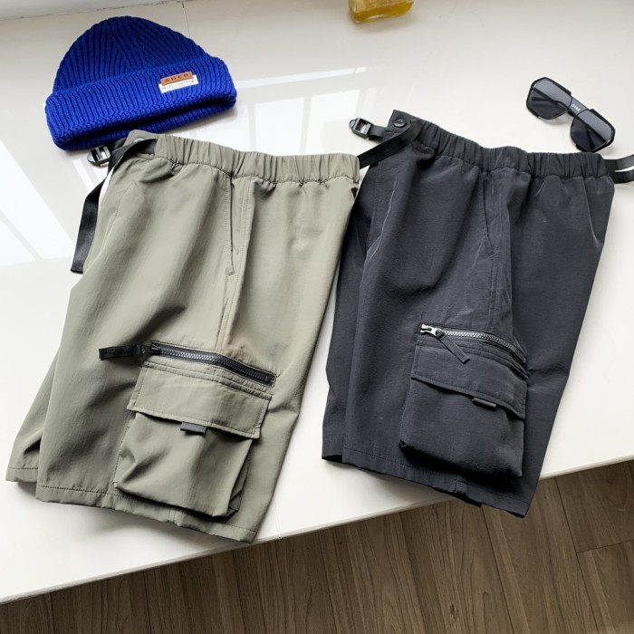 Multi-pocket work shorts 2 colors