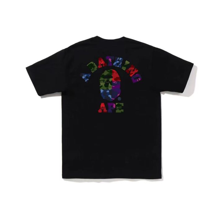 Hip hop ape head colorful letters tee 2 colors
