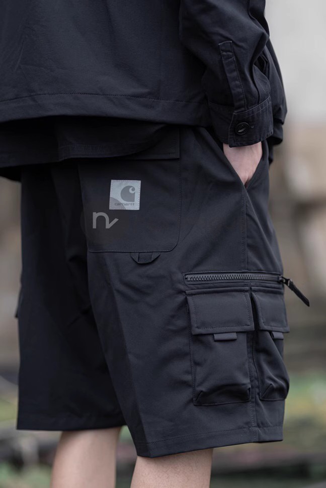 Multi-pocket work shorts 2 colors