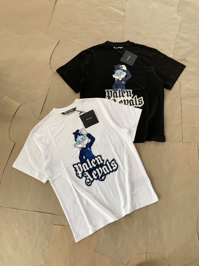 1:1 quality version Cartoon Bugs Bunny letter print tee