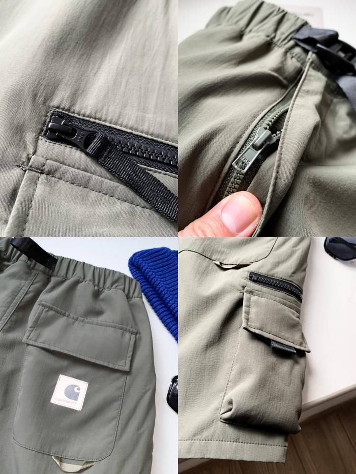 Multi-pocket work shorts 2 colors