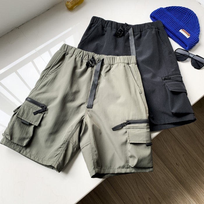 Multi-pocket work shorts 2 colors