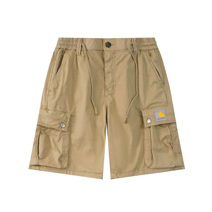 Retro studded work shorts 3 colors