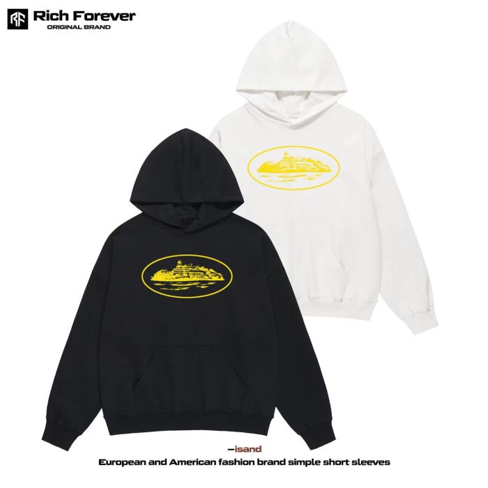 Island print hoodie 4 colors