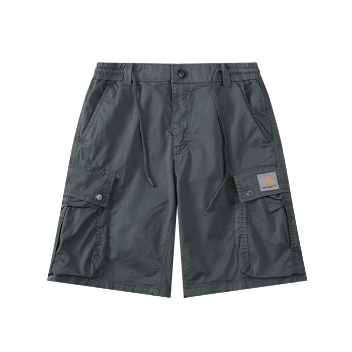 Retro studded work shorts 3 colors
