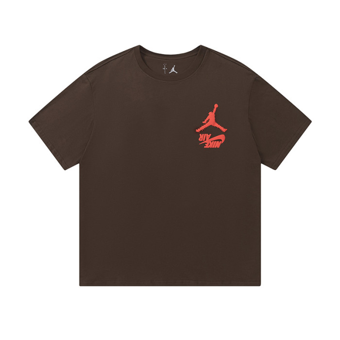 Barbell pattern back foam letters tee 2 colors