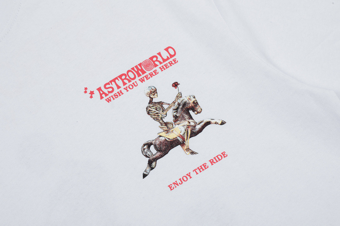[buy more save more]Skull riding horses print short sleeve 2 colors
