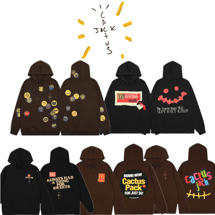 McDonald's co-branded ketchup badge print sweatshirt hoodie