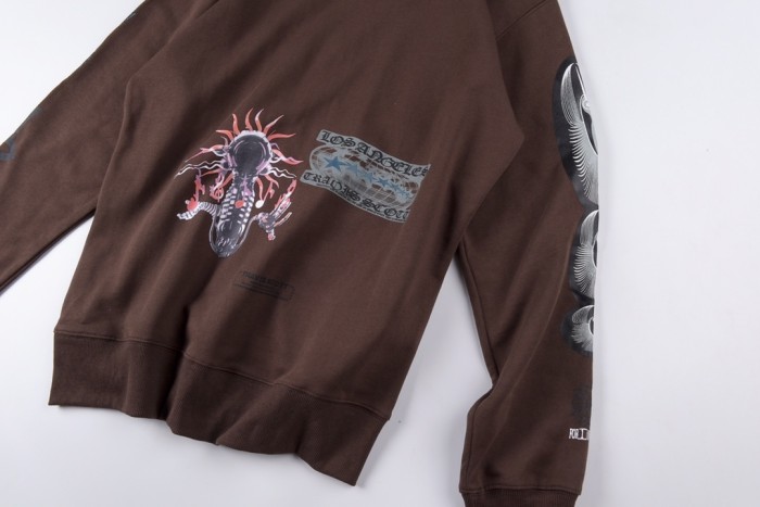 Los Angeles virus pattern print zipper sweatshirt hoodie