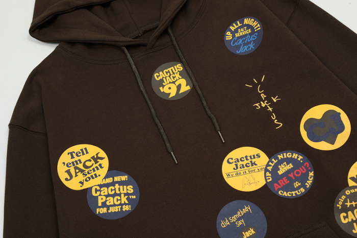 McDonald's co-branded ketchup badge print sweatshirt hoodie