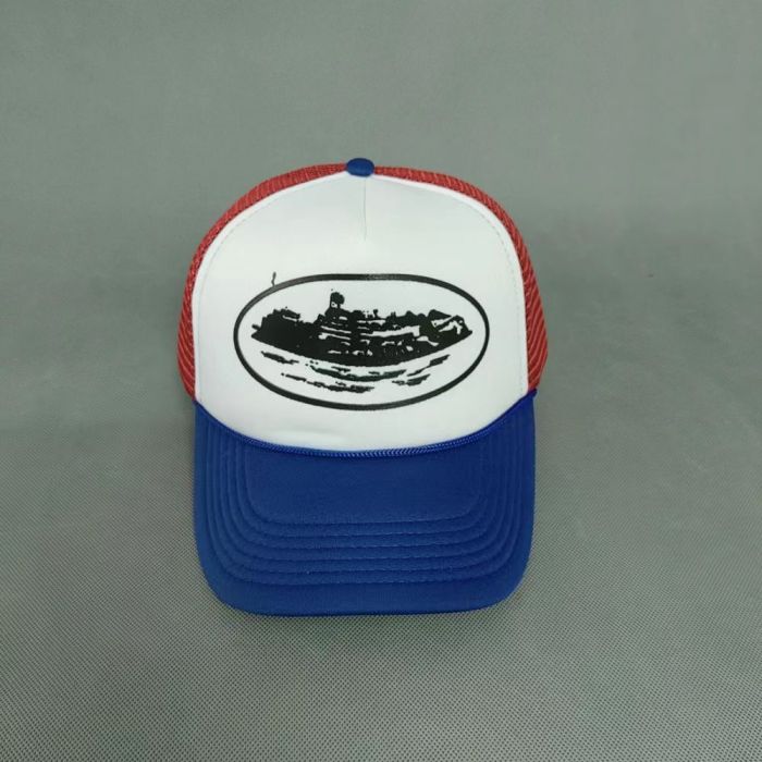 1:1 quality version Corteiz Cruise print mesh breathable sunscreen sun hat