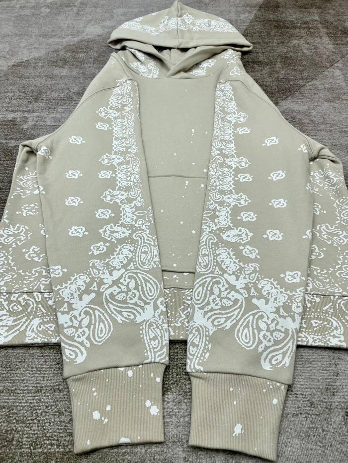 [50% Off] 1:1 quality version Peripheral white cashew print sweatshirt hoodie 22160500