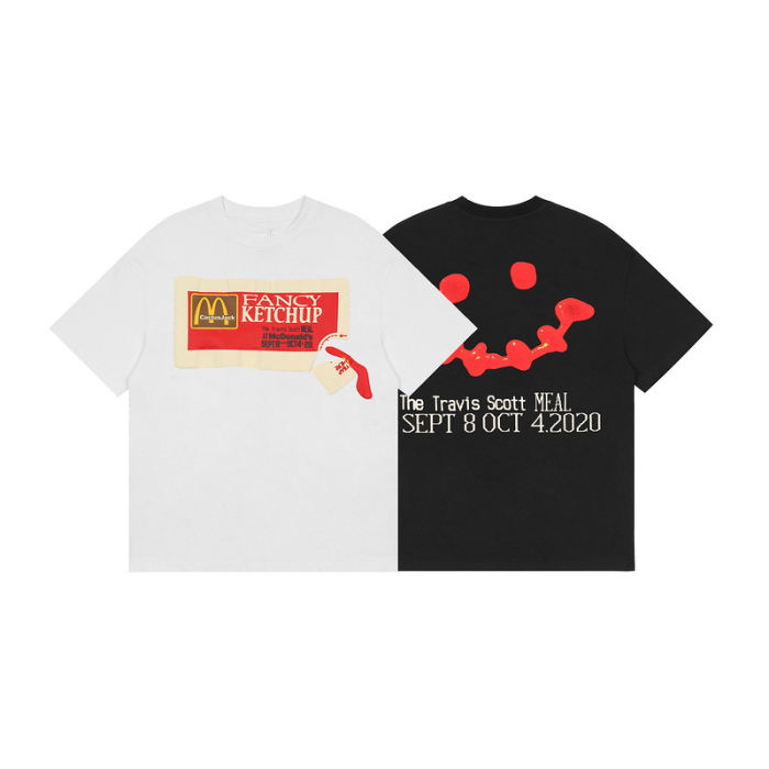 M ketchup foam print short sleeve tee 2 colors