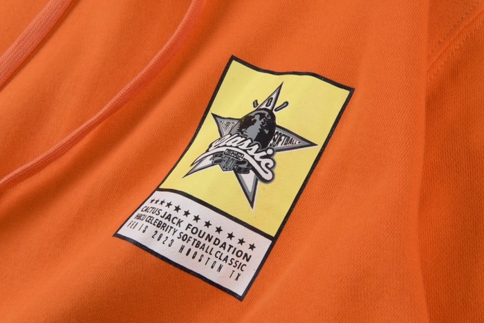 Hip hop orange rap baseball series sweatshirt hoodie