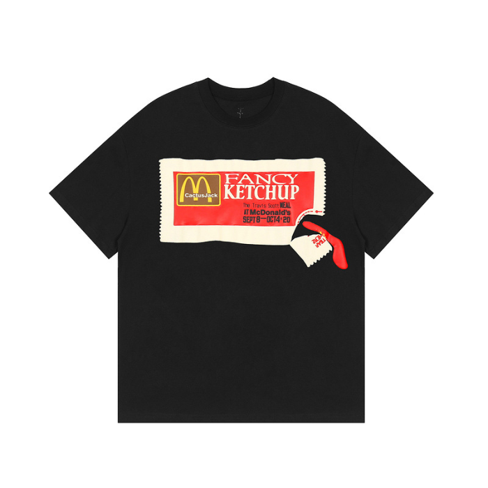 M ketchup foam print short sleeve tee 2 colors