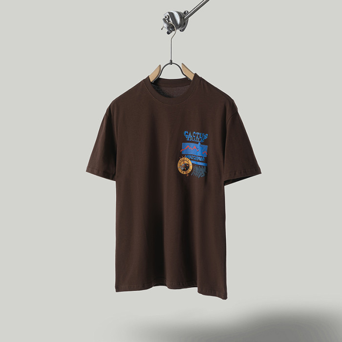 Peripheral cooperation section back foam letter print tee 2 colors