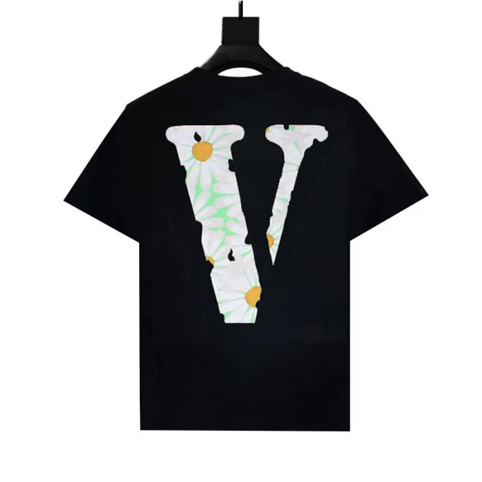Old friends wind back daisy big V print short sleeve tee