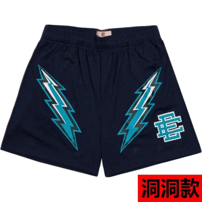  Eric Emanuel Golden state Warriors double lighting logo shorts 8 colors