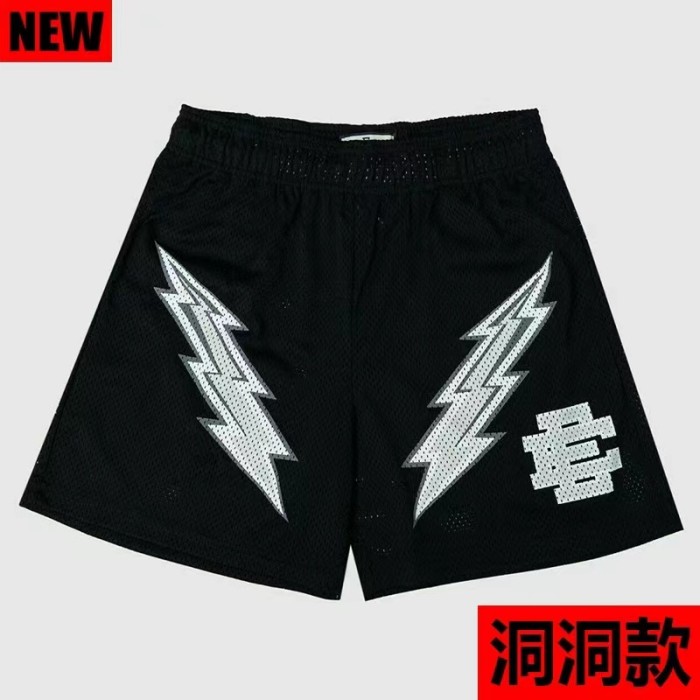  Eric Emanuel Golden state Warriors double lighting logo shorts 8 colors