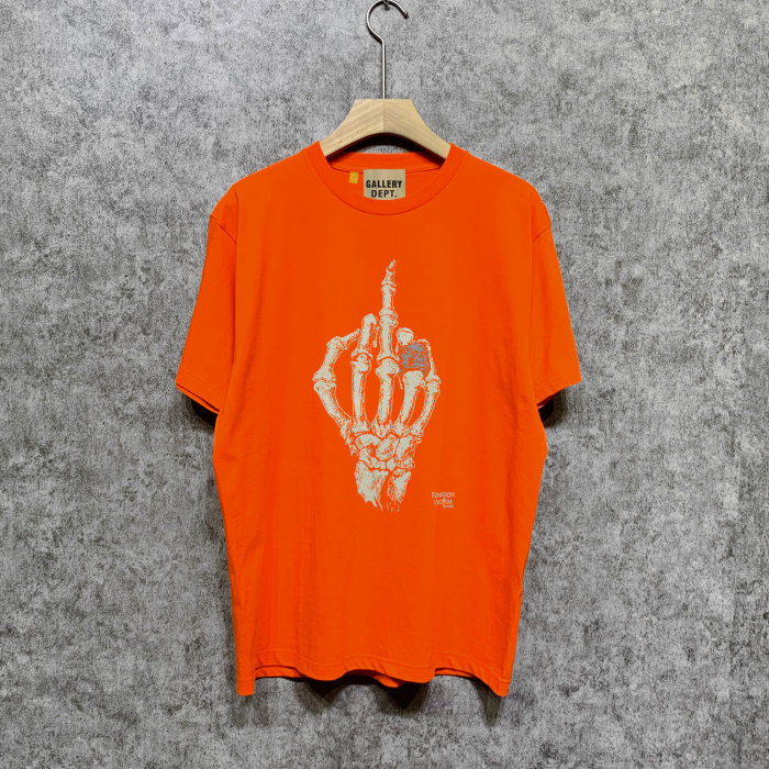 Skull hand printed short-sleeved T-shirt 9 colors