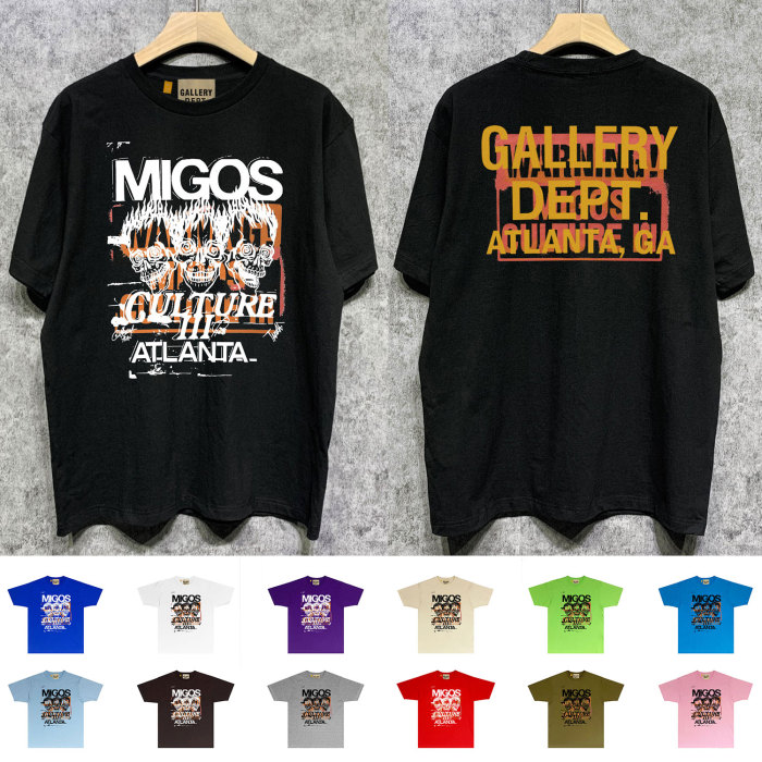 Angry skeleton print short-sleeved T-shirt  22 colors