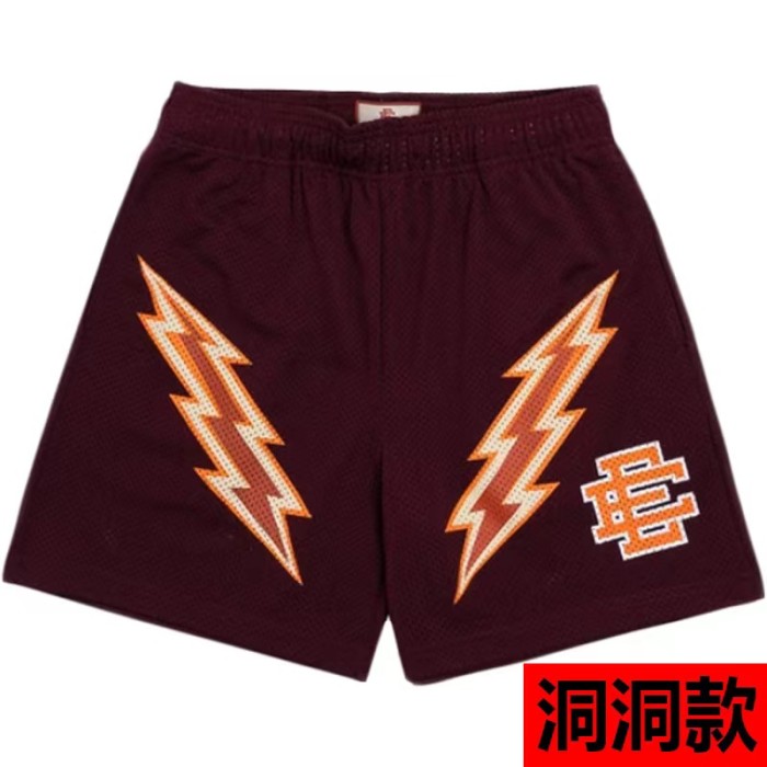  Eric Emanuel Golden state Warriors double lighting logo shorts 8 colors