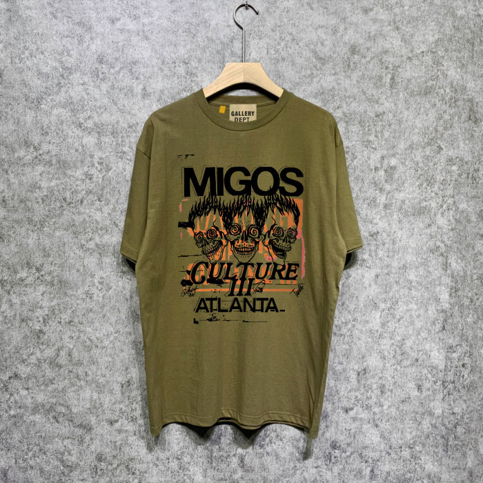 Angry skeleton print short-sleeved T-shirt  22 colors