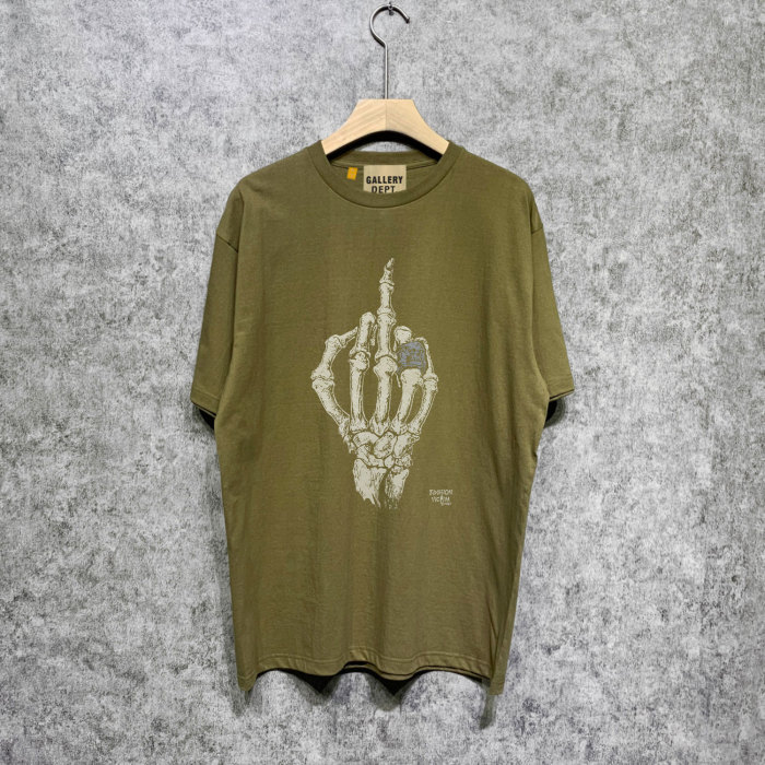 Skull hand printed short-sleeved T-shirt 9 colors