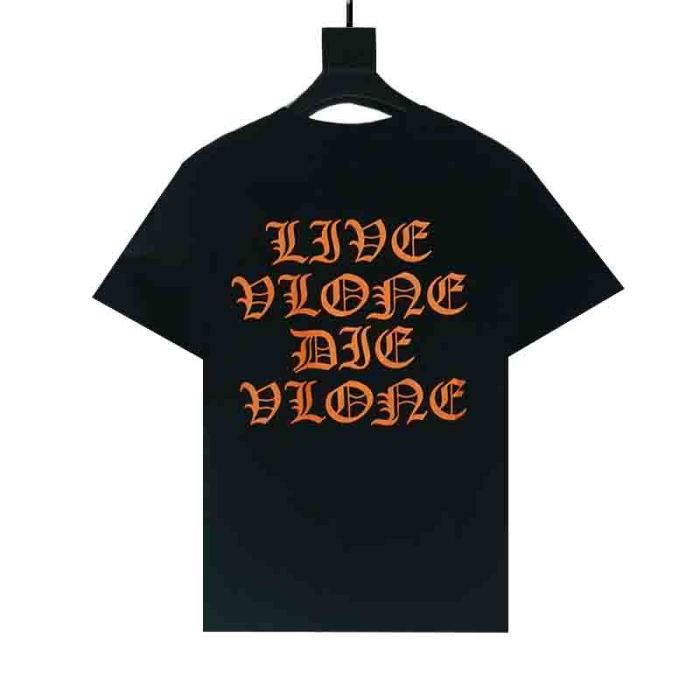 Creative gothic letter print short sleeve tee