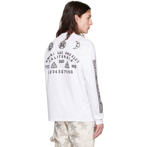 Sun moon and stars printed long-sleeved T-shirt 22 colors