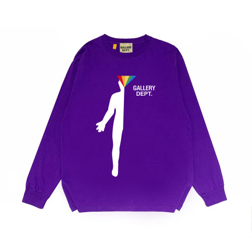 Half Face Printed Long Sleeve Tee multiple colors