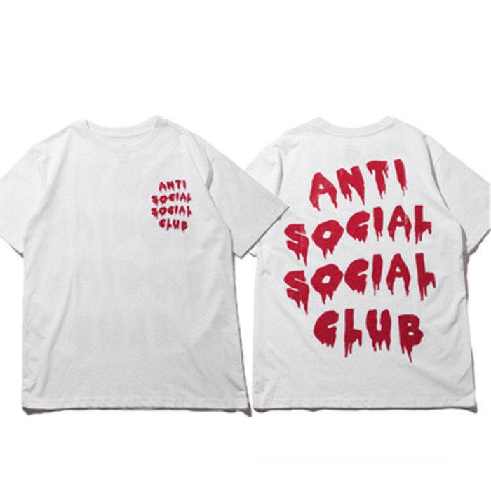 [buy more save more] INS style dissolved letters cotton round neck tee 2 colors