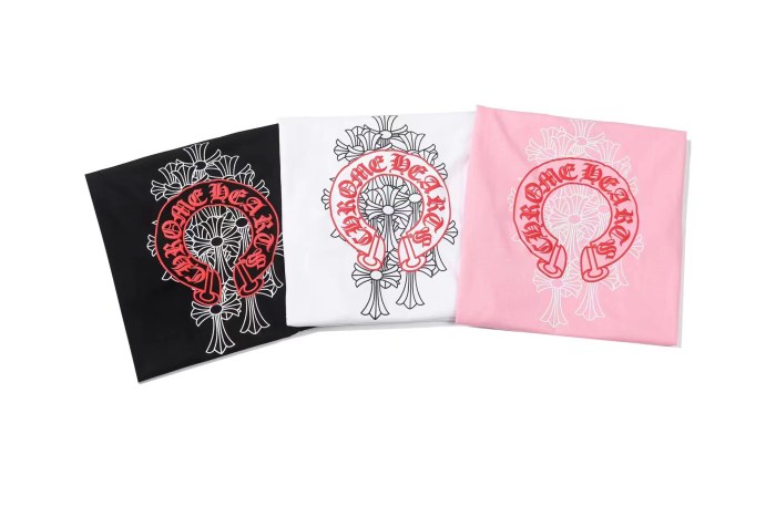 1:1 quality version red horseshoe logo tee-