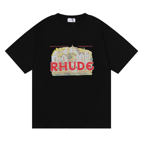 Vintage illustration print short sleeve tee 3 colors