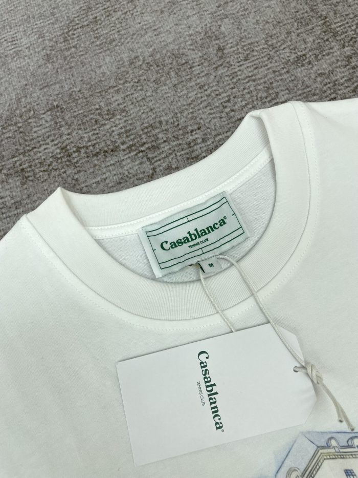 1:1 quality version New York street scene print short sleeve tee