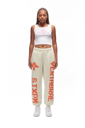 [buy more save more]Pixel style letter print sweatpants 4 colors